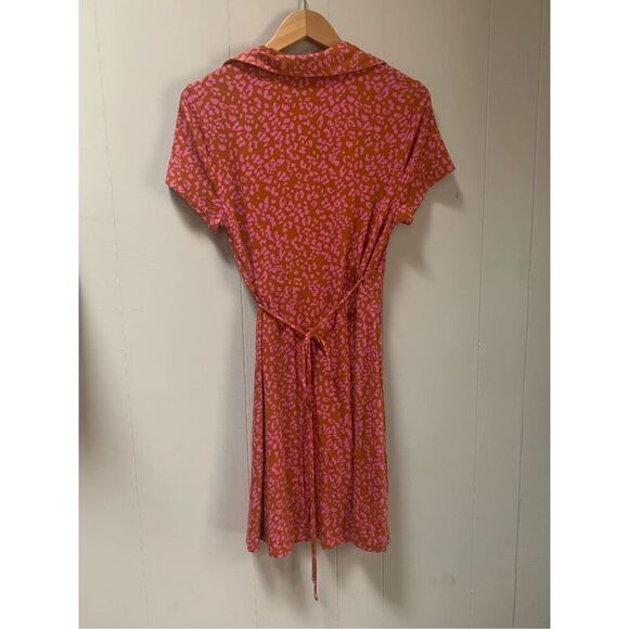 Free People Marsaille Mini Dress Rust Combo Large - Picture 6 of 8